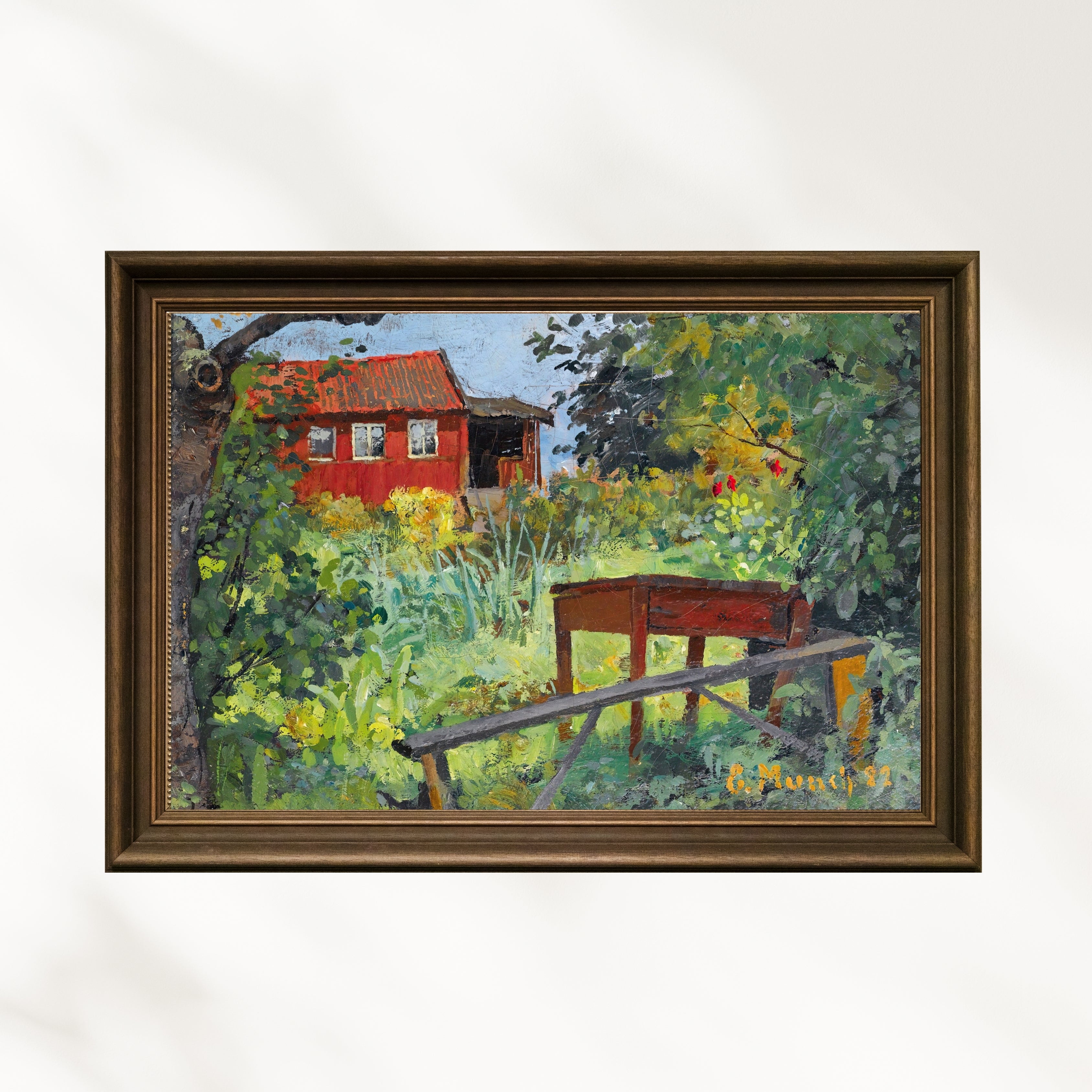 Edvard Munch - Kırmızı Evli Bahçe