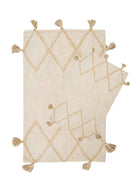 Irya-Agnes 2’li Takım Banyo Paspası %100 Pamuk 40x60 + 60x90 Ekru-Banyo Paspası-2-Milagron.com