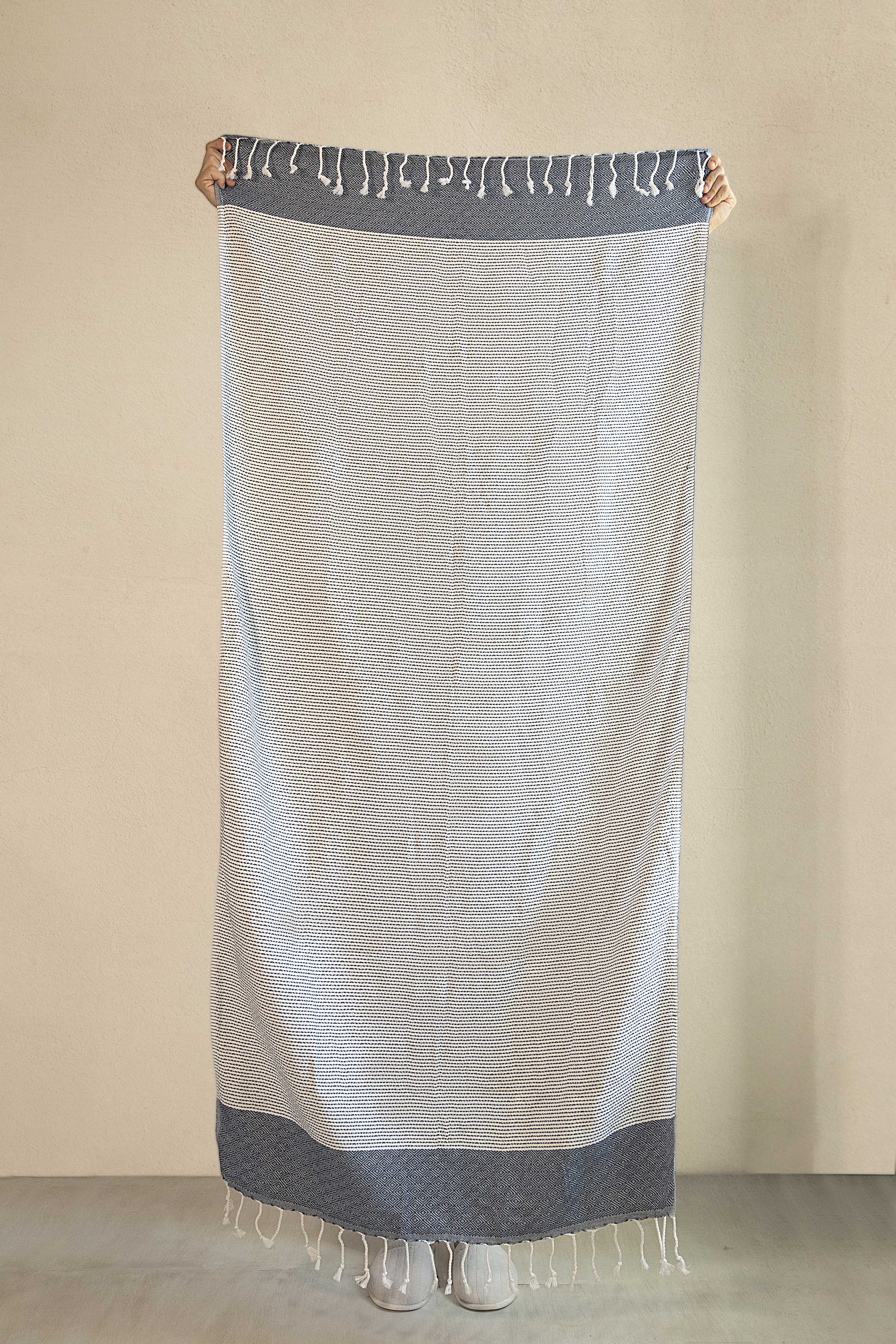 Irya-Alaz Peştamal Mavi 90x170-Peştamal-1-Milagron.com