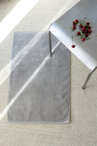 Irya-Alba Tekli Havlu Banyo Paspası 50x80 Gri-Banyo Paspası-1-Milagron.com