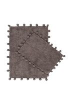 İRYA-Alya 2’Li Takım Banyo Paspası %100 Pamuk 40X60+60X90 Cm Antrasit-Paspas-2-Milagron.com