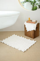 İRYA-Alya 2’Li Takım Banyo Paspası %100 Pamuk 40X60+60X90 Cm Ekru-Paspas-1-Milagron.com