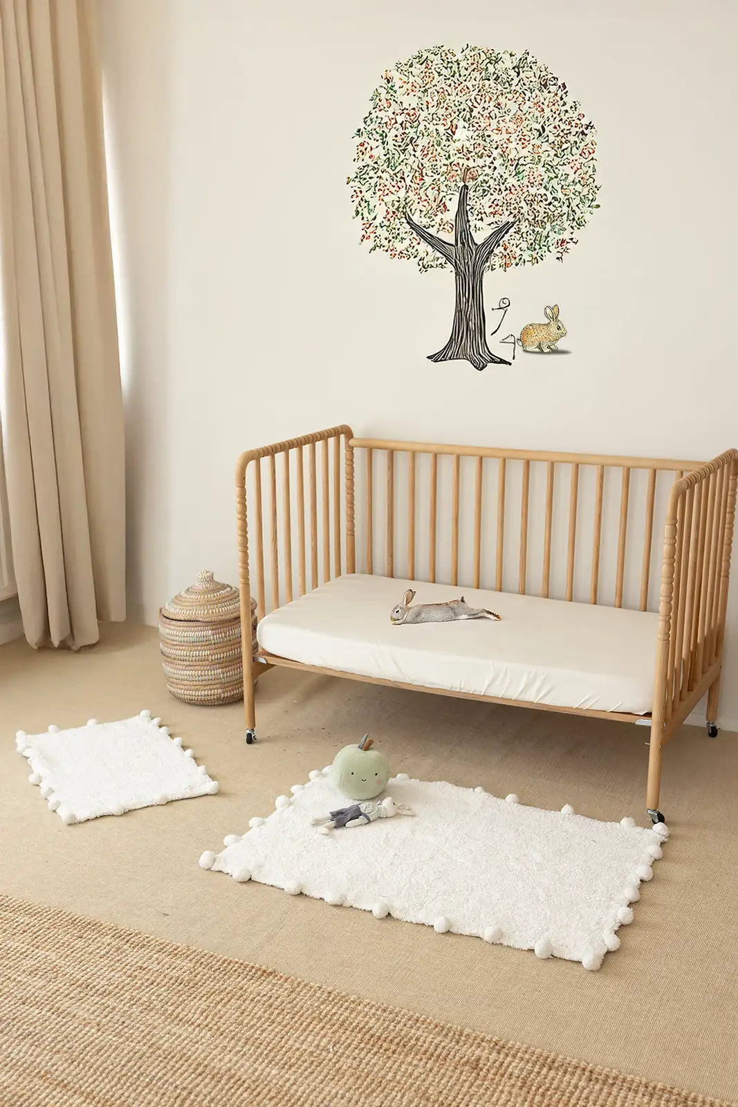 İRYA-Alya 2’Li Takım Banyo Paspası %100 Pamuk 40X60+60X90 Cm Ekru-Paspas-3-Milagron.com
