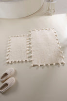 Irya-Alya 2’li Takım Banyo Paspası %100 Pamuk 40x60 + 60x90 Ekru-Banyo Paspası-4-Milagron.com