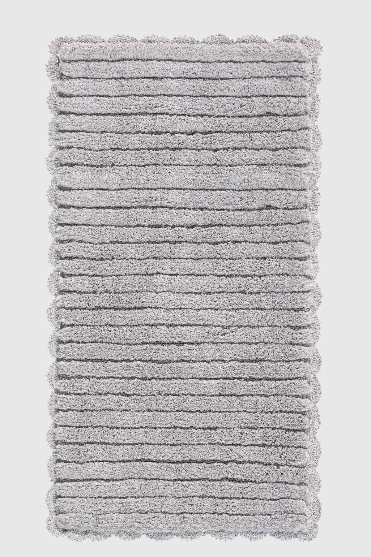 Arora Tekli %100 Pamuk Banyo Paspası 70X130 Cm Küllü Gri