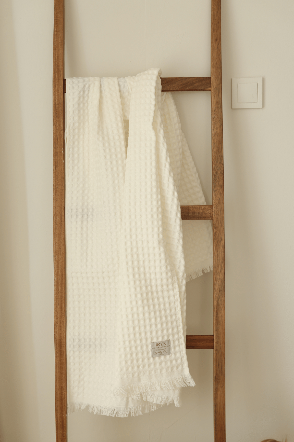 İRYA-Aura Waffle Havlu Ekru 70X140-Havlu & Havlu Setleri-1-Milagron.com