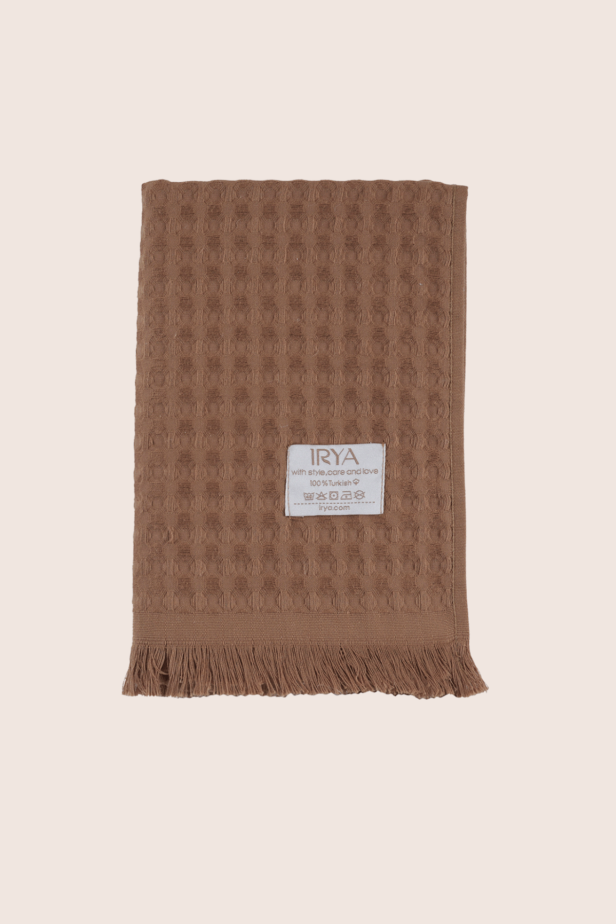 İRYA-Aura Waffle Havlu Kahve 50X100-Havlu & Havlu Setleri-3-Milagron.com