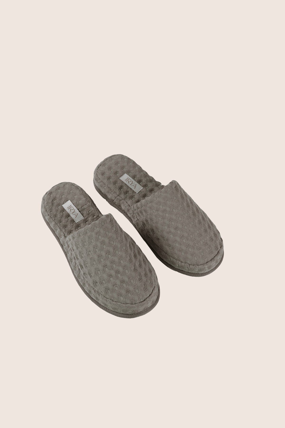 İRYA-Aura Waffle Kalın Tabanlı Terlik Gri-Sandalet & Terlik-2-Milagron.com