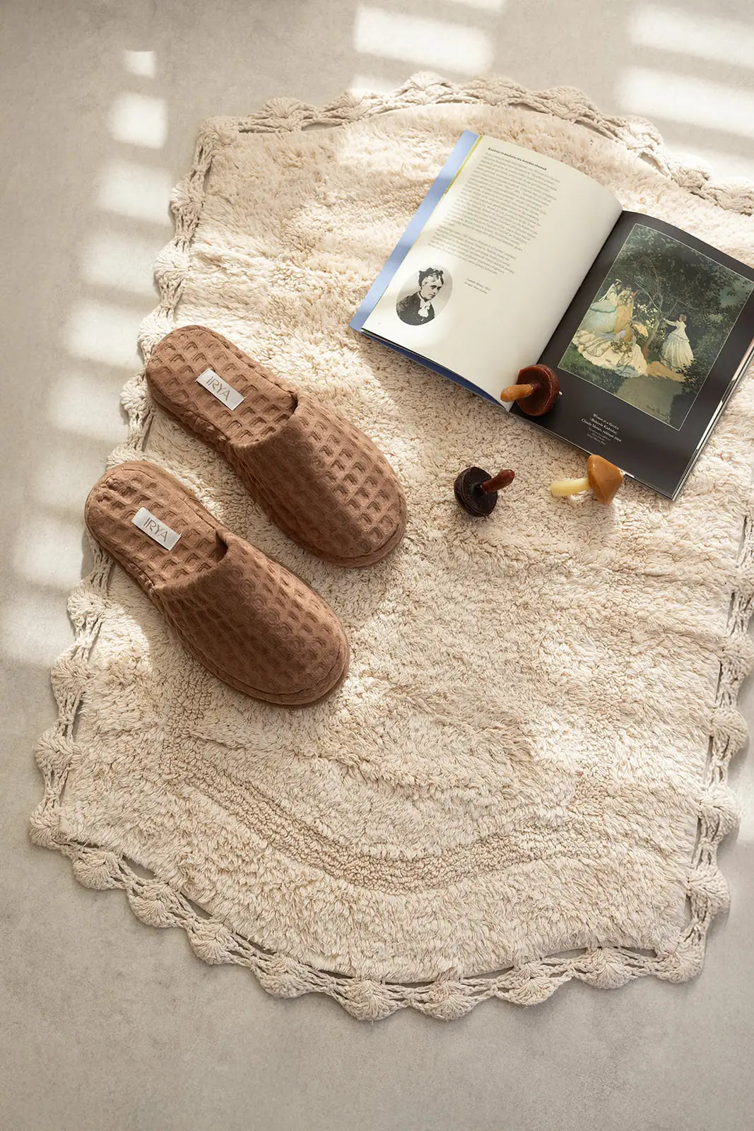 İRYA-Aura Waffle Kalın Tabanlı Terlik Kahve-Sandalet & Terlik-2-Milagron.com