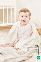 Irya-Bebe Marin çok Amaçlı Müslin örtü 120x120 Beyaz-Bebek Battaniyesi-1-Milagron.com