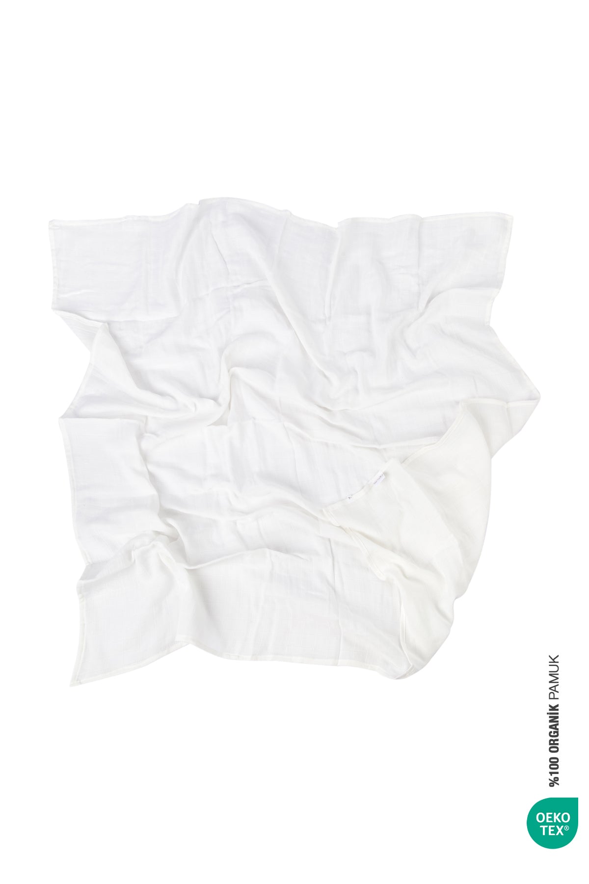 Irya-Bebe Marin çok Amaçlı Müslin örtü 120x120 Beyaz-Bebek Battaniyesi-4-Milagron.com