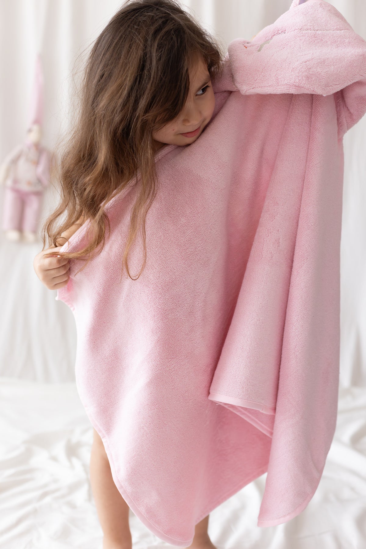 Irya-Bebe Marin Kundak Havlu 75x75 Pembe-Kundak-1-Milagron.com