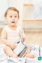 Irya-Bebe Marin Seashell Müslin Battaniye 120x120 Mavi-Bebek Battaniyesi-1-Milagron.com