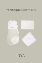 Irya-Bebemarin 3'lü Organik Yenidoğan Hediye Seti Krem | Battaniye, Tulum, Kundak-Kundak-3-Milagron.com