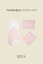 Irya-Bebemarin 3'lü Organik Yenidoğan Hediye Seti Pembe | Battaniye, Tulum, Kundak-Kundak-3-Milagron.com