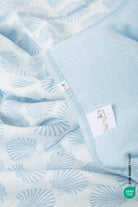 İRYA-Bebemarin Seashell Müslin Battaniye 120X120 Mavi-Battaniye-9-Milagron.com