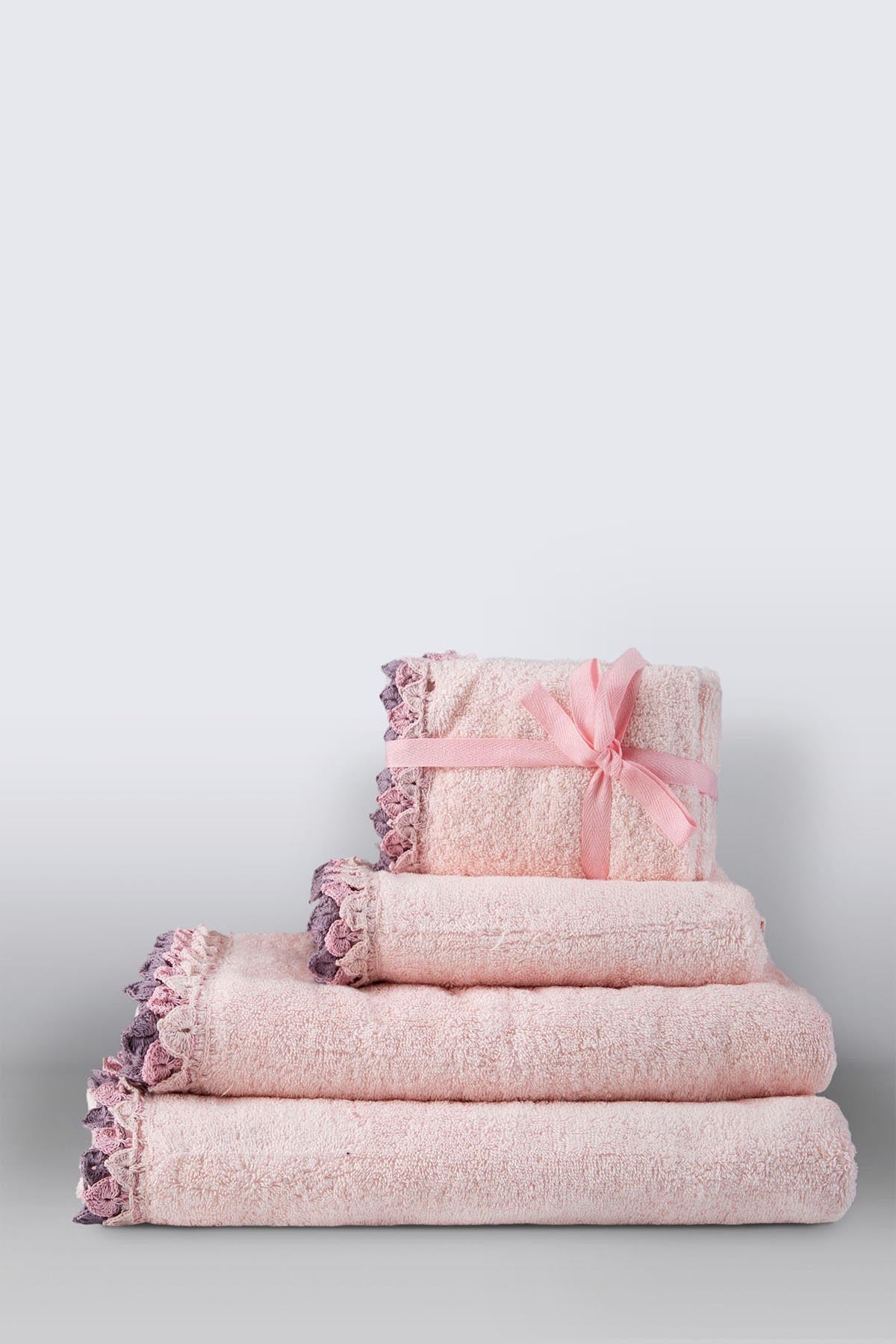 Irya-Becca Banyo Havlusu 70x140 Cm Pembe-Havlu-3-Milagron.com