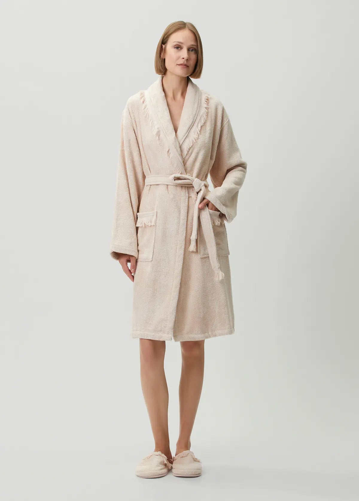 Belina Bambu Kadın Bornoz Whisper Pink