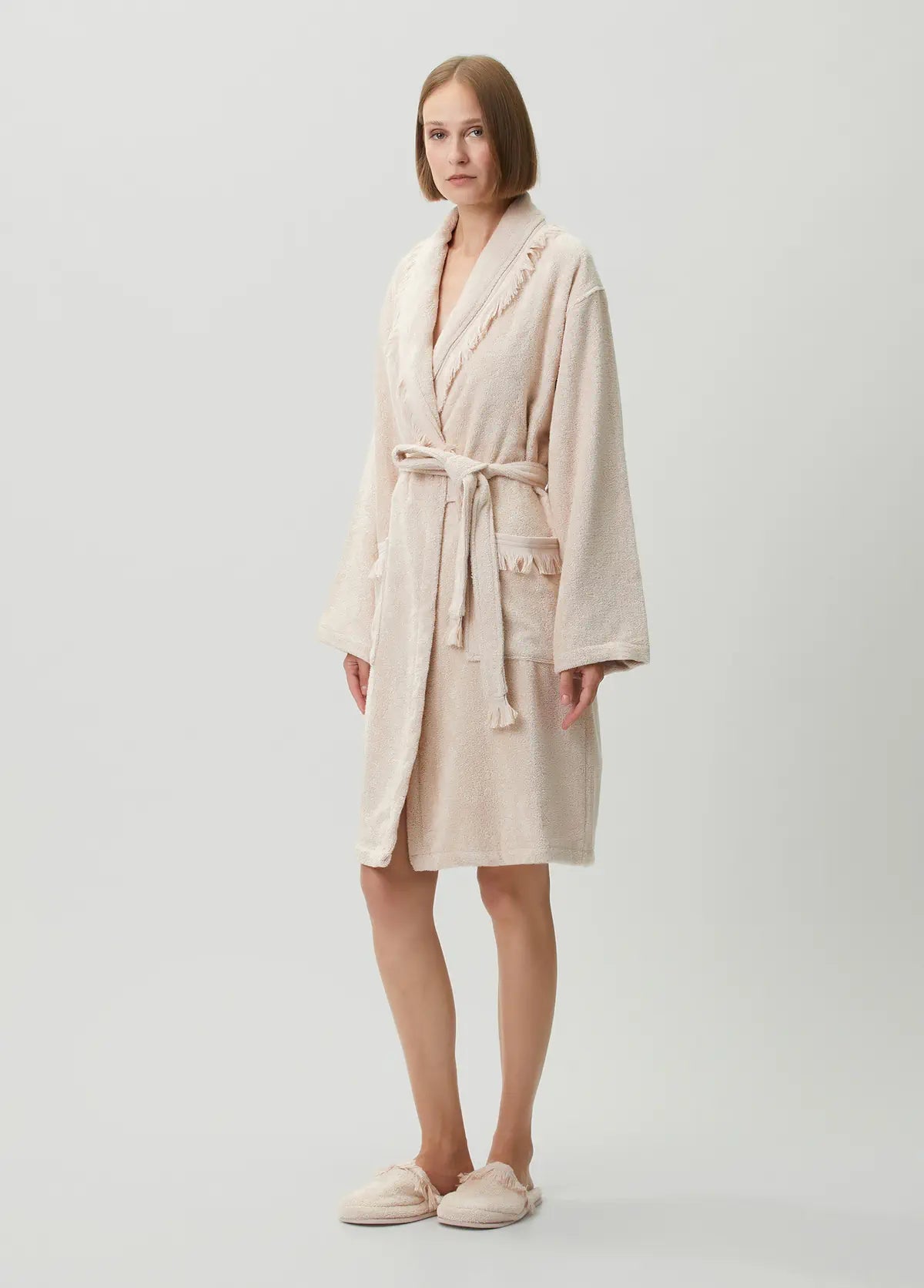 Belina Bambu Kadın Bornoz Whisper Pink