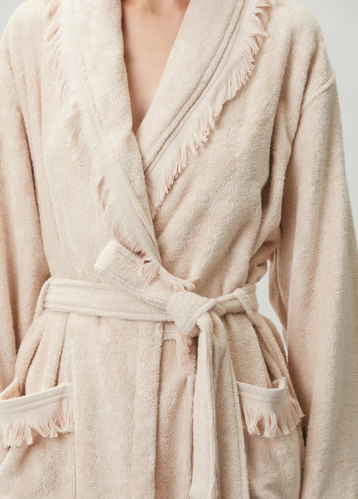 Belina Bambu Kadın Bornoz Whisper Pink