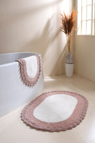 İRYA-Bianca 2’Li Takım Banyo Paspası %100 Pamuk 40X60 + 60X90 Acı Kahve-Paspas-3-Milagron.com
