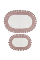 İRYA-Bianca 2’Li Takım Banyo Paspası %100 Pamuk 40X60 + 60X90 Acı Kahve-Paspas-4-Milagron.com