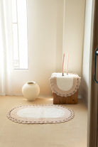 İRYA-Bianca 2’Li Takım Banyo Paspası %100 Pamuk 40X60 + 60X90 Ekru-Paspas-1-Milagron.com
