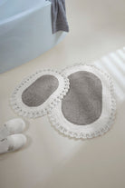 Irya-Bianca 2’li Takım Banyo Paspası %100 Pamuk 40x60 + 60x90 Gri-Banyo Paspası-7-Milagron.com