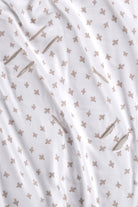 Irya-Birdie Organik Pamuk Müslin 2 Katlı Puset örtüsü Beyaz 85x85-Bebek Battaniyesi-5-Milagron.com