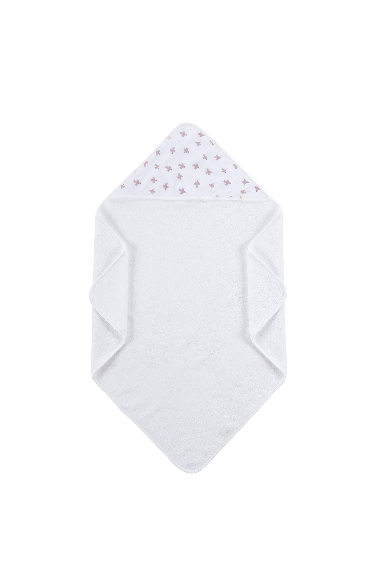 İRYA-Birdie Organik Pamuk Müslin Bebek Kundak Beyaz 75X75-Kundak-6-Milagron.com