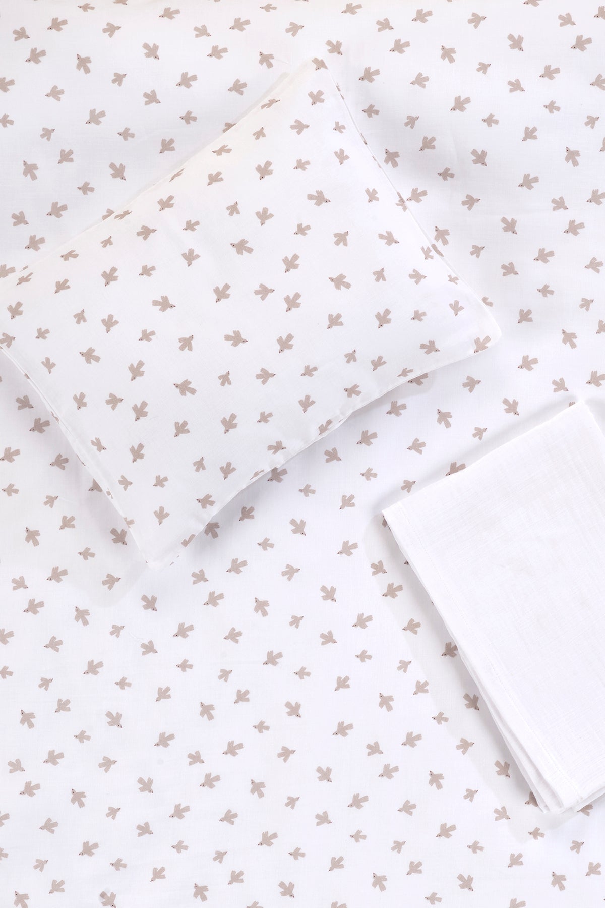 Irya-Birdie Organik Pamuk Müslin çocuk Nevresim Takımı-Çocuk Nevresim Takımı-7-Milagron.com