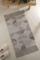 Irya-Brook Tekli Banyo Paspası %100 Pamuk 70x110 Bej-Banyo Paspası-1-Milagron.com