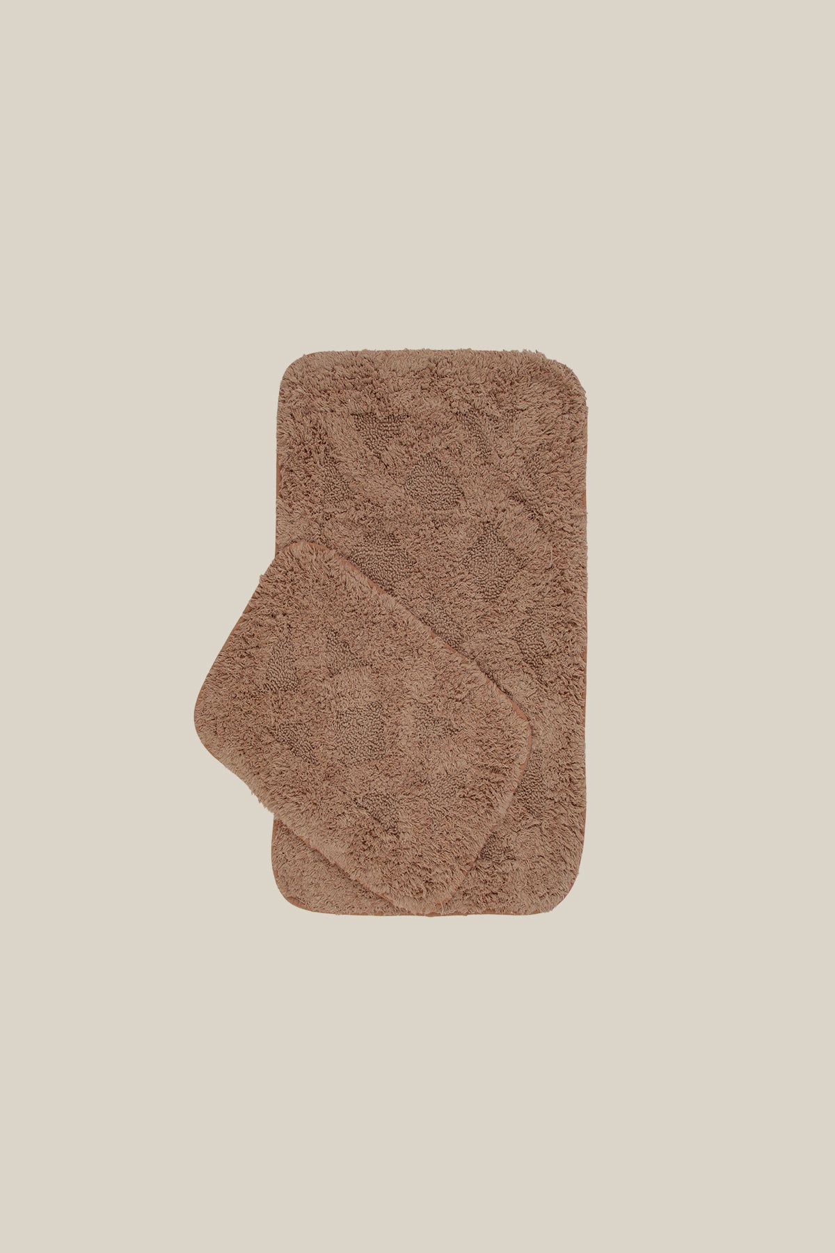 İRYA-Burns Banyo Paspası 2'Li Kahve 40X60+60X90-Paspas-1-Milagron.com