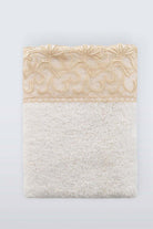 İRYA-Carmina Yüz Havlusu 50X90 Cm Ekru-Havlu & Havlu Setleri-2-Milagron.com