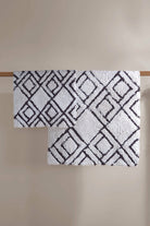 Irya-Cava 2’li Takım Banyo Paspası %100 Pamuk 40x60 + 60x90 Gri-Banyo Paspası-1-Milagron.com