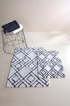 Irya-Cava 2’li Takım Banyo Paspası %100 Pamuk 40x60 + 60x90 Gri-Banyo Paspası-3-Milagron.com