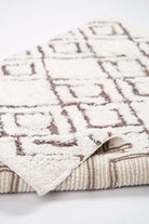 Irya-Cava 2’li Takım Banyo Paspası %100 Pamuk 40x60 + 60x90 Kahverengi-Banyo Paspası-7-Milagron.com