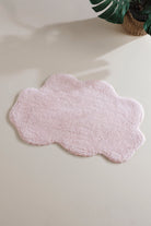 Irya-Cloud Tekli Bulut Banyo Paspası %100 Pamuk 50x80 Pembe-Banyo Paspası-1-Milagron.com