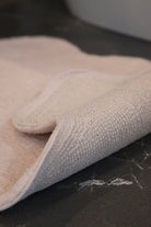 Irya-Cloud Tekli Bulut Banyo Paspası %100 Pamuk 50x80 Pembe-Banyo Paspası-4-Milagron.com