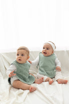 İRYA-Colors Of Joy 2'Li Organik Pamuk Müslin Bebek Önlük Seti Mint-Önlük-1-Milagron.com