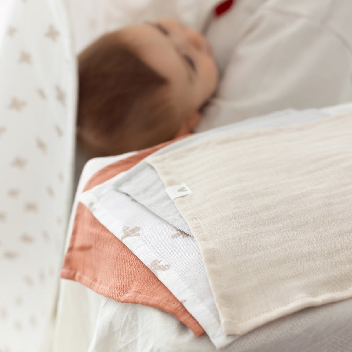 İRYA Colors Of Joy 4'lü Organik Pamuk İki Katlı Müslin Ağız Bezi – Milagron