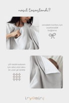 Irya-Colors Of Joy Organik Pamuk Müslin 4 Katlı Emzirme örtüsü Gri-Bebek Önlüğü-3-Milagron.com