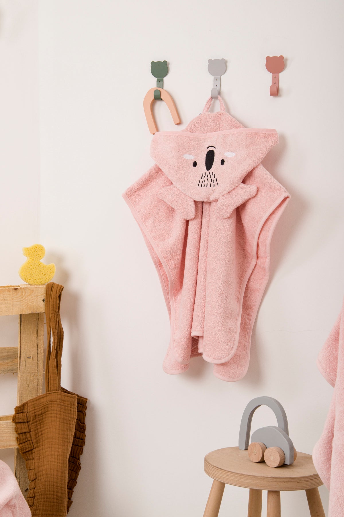 Irya-Cutie çift Taraflı çocuk Panço Pembe-Çocuk Pançosu-7-Milagron.com