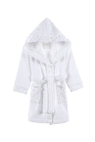 Irya-Dreamer Organik Pamuk Müslin Detaylı çocuk Bornoz Beyaz-Çocuk Bornozu-2-Milagron.com