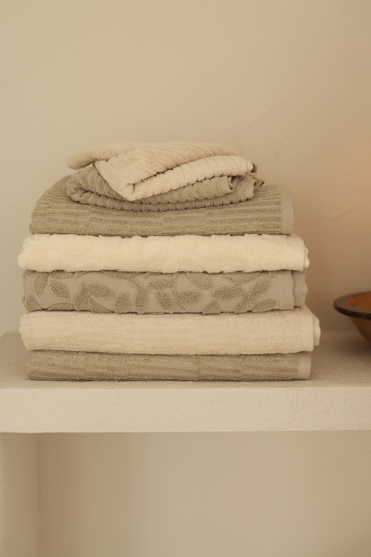 İRYA-Earth Büyük Banyo Havlusu 90x150 Cm Bej-Havlu & Peştamal-6-Milagron.com