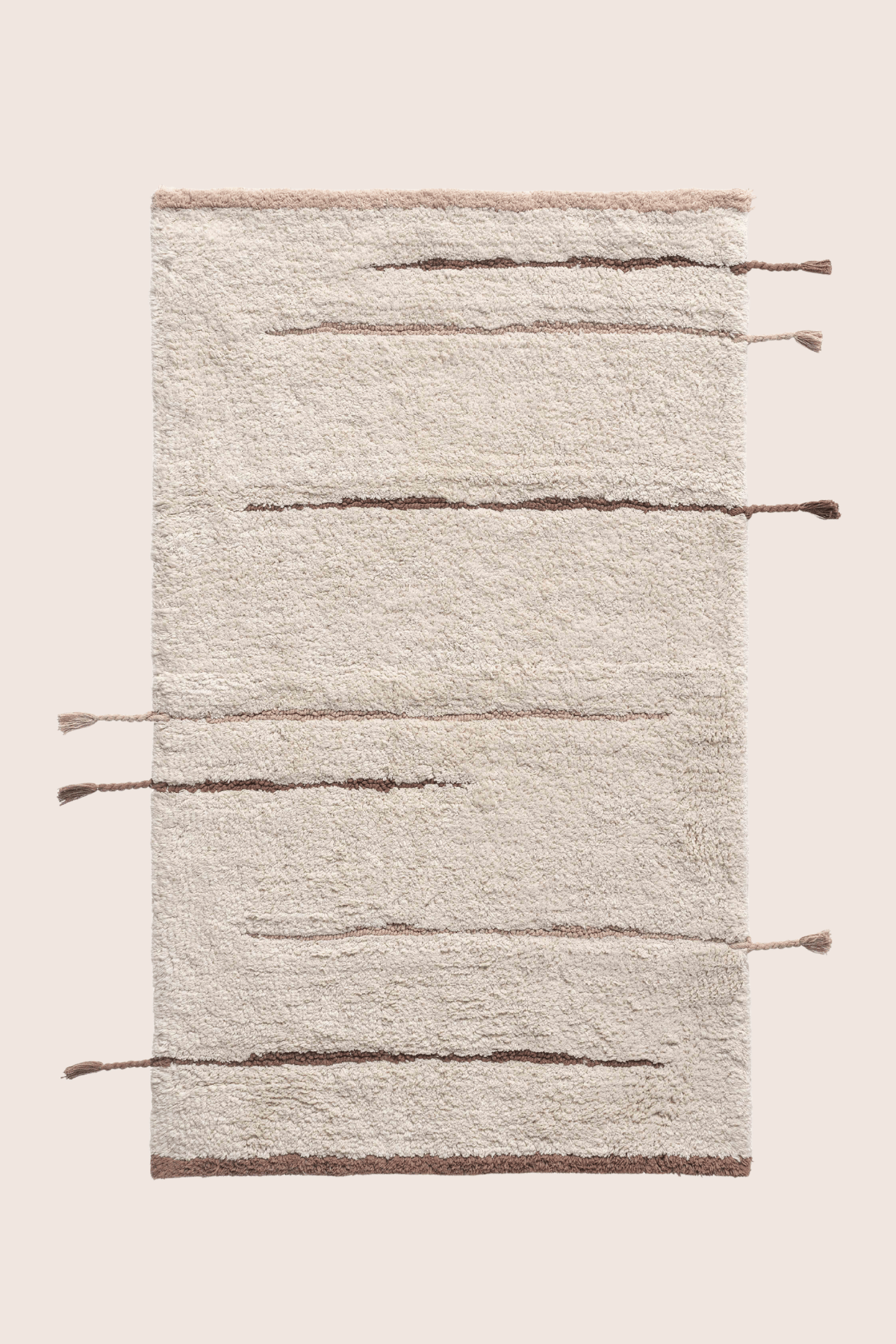 İRYA-Earth Tekli Banyo Paspası %100 Pamuk 60X100 Cm Kahverengi-Paspas-4-Milagron.com