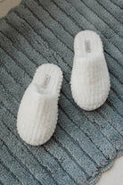 Ege %100 Pamuk Unisex Kalın Tabanlı Havlu Terlik Bright Ecru