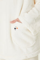 Irya-Es Parla Bloom Panço Ekru-Giyilebilir Battaniye-4-Milagron.com