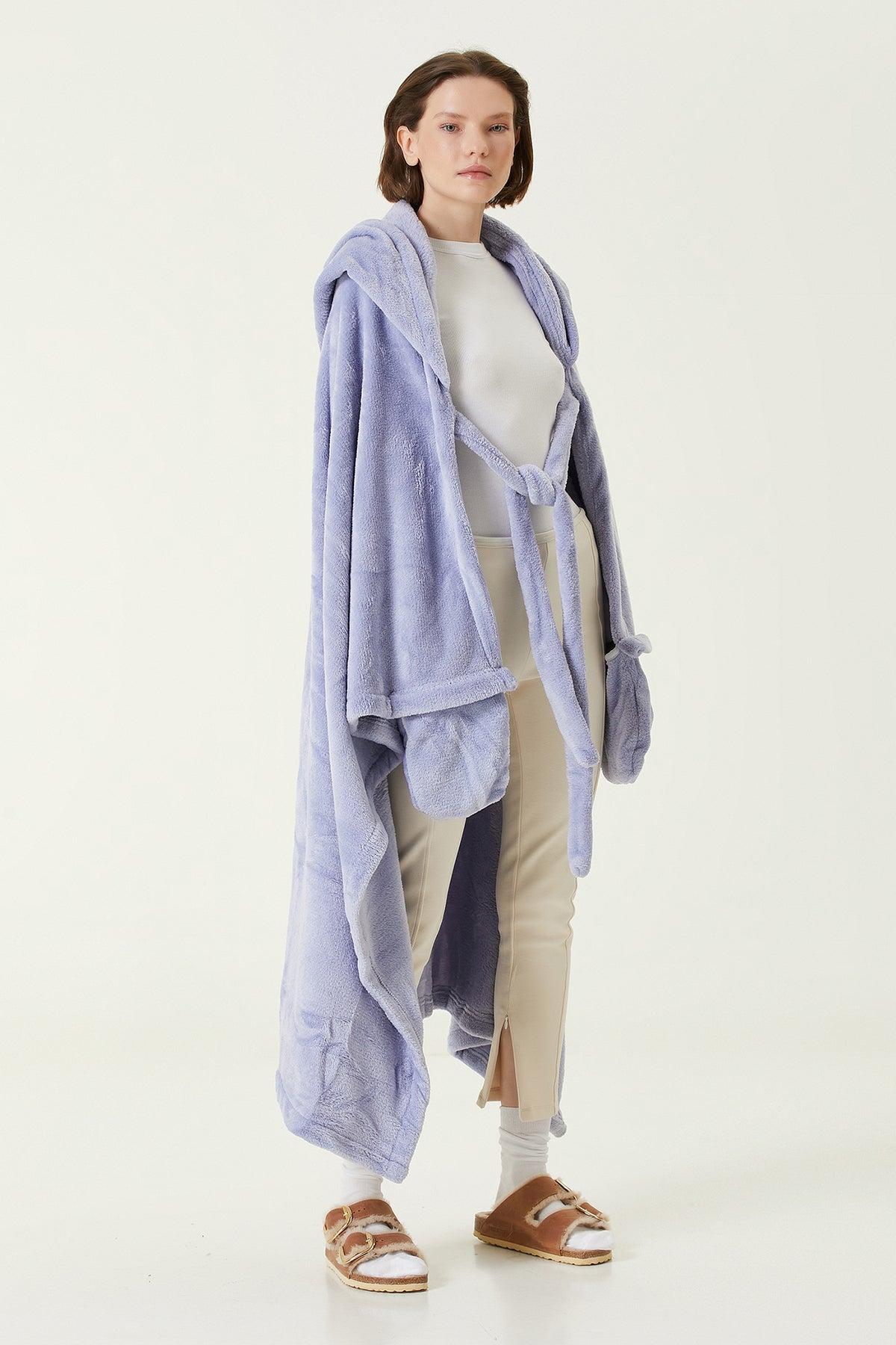 Irya-Es Parla Hope Giyilebilir Battaniye Mavi-Giyilebilir Battaniye-3-Milagron.com