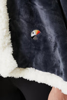 Irya-Es Parla Karmen Giyilebilir Battaniye Antrasit-Giyilebilir Battaniye-3-Milagron.com